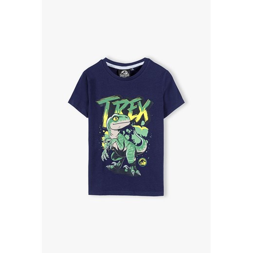 Bawełniana koszulka z krótkim rękawem, Jurrasic World ze sklepu 5.10.15 w kategorii T-shirty chłopięce - zdjęcie 172637999