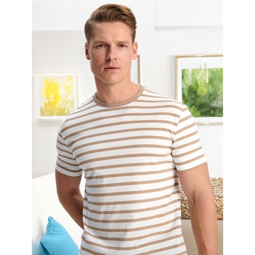 Sinsay - Koszulka - beżowy ze sklepu Sinsay w kategorii T-shirty męskie - zdjęcie 172639399