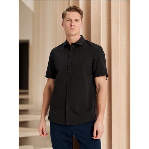 Sinsay - Koszula regular fit - czarny ze sklepu Sinsay w kategorii Koszule męskie - zdjęcie 172639509