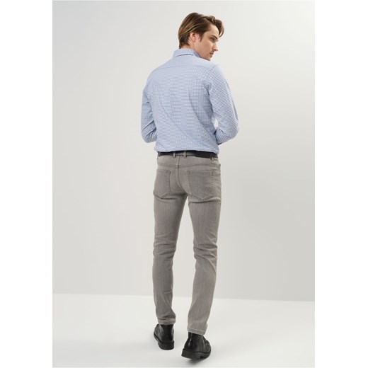 Szare spodnie jeansowe męskie Ochnik Dostępne inne rozmiary wyprzedaż OCHNIK