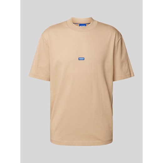 T-shirt z naszywką z logo model ‘Nieros’ Hugo Blue M Peek&Cloppenburg 