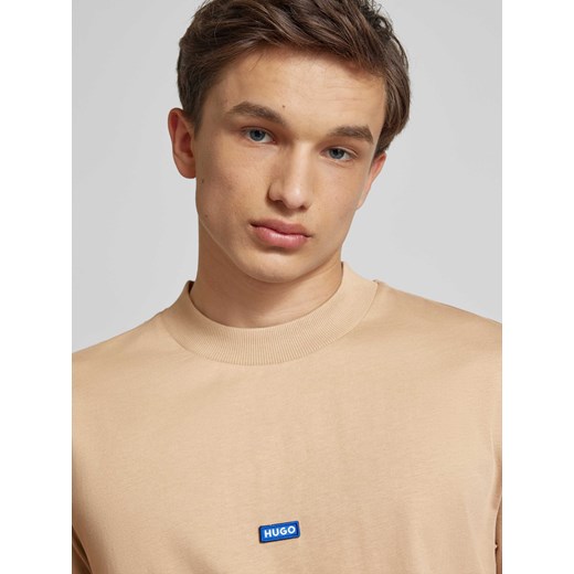 T-shirt z naszywką z logo model ‘Nieros’ Hugo Blue L Peek&Cloppenburg 