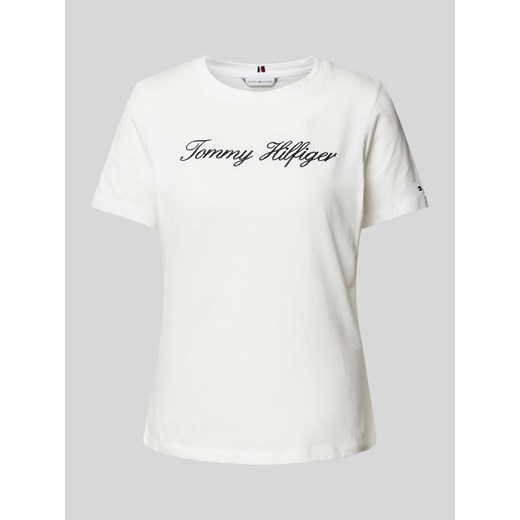 T-shirt z wyhaftowanym logo Tommy Hilfiger XXL Peek&Cloppenburg 