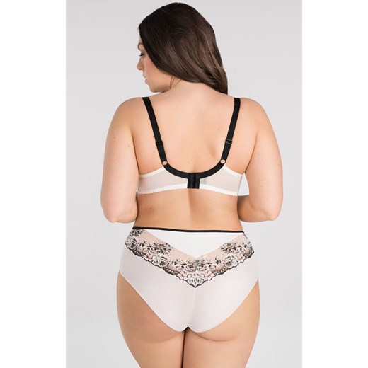 Figi damskie wysokie Black White K841, Kolor biało-czarny, Rozmiar 2XL, Gorsenia ze sklepu Primodo w kategorii Majtki damskie - zdjęcie 172642619
