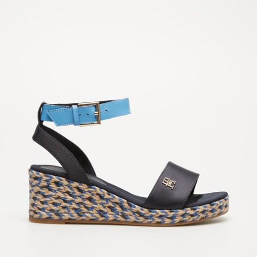 TOMMY HILFIGER COLORFUL WEDGE SATIN SANDAL ze sklepu Symbiosis w kategorii Sandały damskie - zdjęcie 172642929