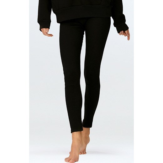 Legginsy prążkowane damskie czarne Oseye, Kolor czarny, Rozmiar S, DKaren ze sklepu Intymna w kategorii Spodnie damskie - zdjęcie 172642968