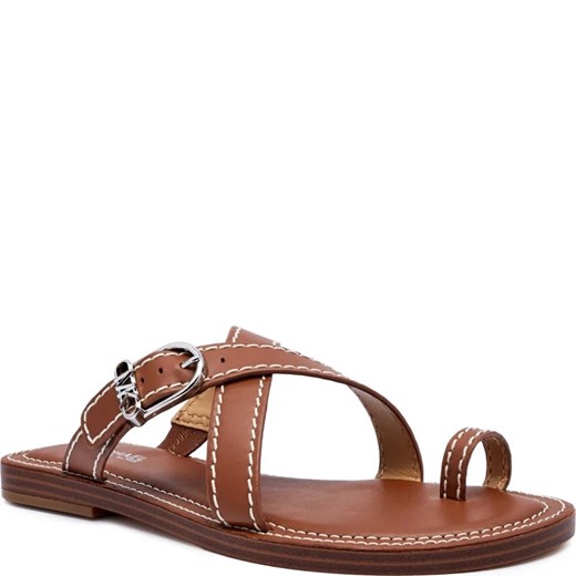 Klapki damskie Michael Kors na lato ze skóry bez zapięcia