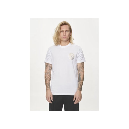 Versace Jeans Couture T-Shirt 76GAHT02 Biały Regular Fit ze sklepu MODIVO w kategorii T-shirty męskie - zdjęcie 172643857