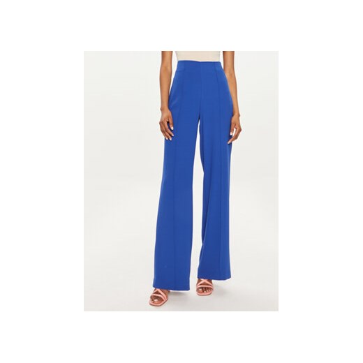 Morgan Spodnie materiałowe 241-PBARY Niebieski Straight Fit ze sklepu MODIVO w kategorii Spodnie damskie - zdjęcie 172643876
