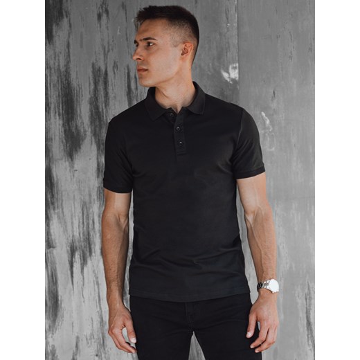 Koszulka męska polo czarna Dstreet PX0604 ze sklepu DSTREET.PL w kategorii T-shirty męskie - zdjęcie 172645735
