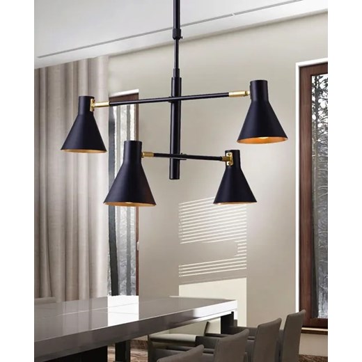 Czarna matowa lampa wisząca - K065-Nigras Lumes One Size Edinos.pl