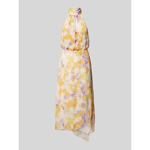 Długa sukienka z wiązaniem na szyi model ‘ABITO CON SPACCO’ ze sklepu Peek&Cloppenburg  w kategorii Sukienki - zdjęcie 172646678