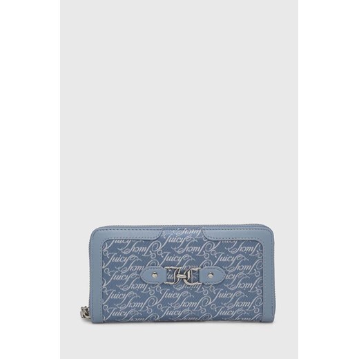 Juicy Couture portfel damski kolor niebieski WEJQN5492WZC ze sklepu ANSWEAR.com w kategorii Portfele damskie - zdjęcie 172647907