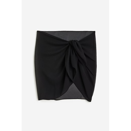 H & M - Krótki sarong - Czarny ze sklepu H&M w kategorii Odzież plażowa - zdjęcie 172648098