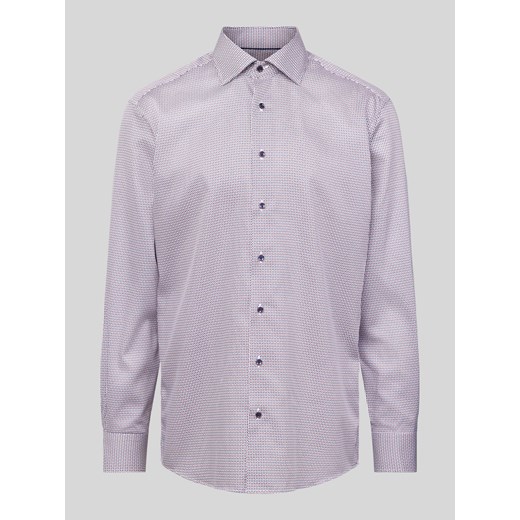 Koszula biznesowa o kroju modern fit ze wzorem na całej powierzchni model ‘Kent’ ze sklepu Peek&Cloppenburg  w kategorii Koszule męskie - zdjęcie 172649428