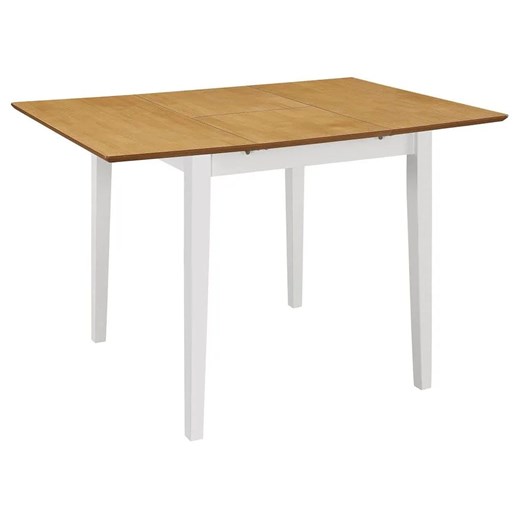 Stół rozsuwany z MDF Amis – biało-brązowy ze sklepu Edinos.pl w kategorii Stoły - zdjęcie 172650189