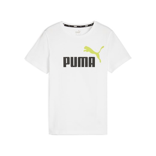 Puma Koszulka &quot;ESS+&quot; w kolorze białym Puma 116 okazyjna cena Limango Polska