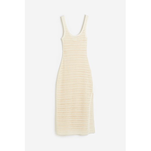 H & M - Sukienka o wyglądzie szydełkowej robótki - Beżowy ze sklepu H&M w kategorii Odzież plażowa - zdjęcie 172651696