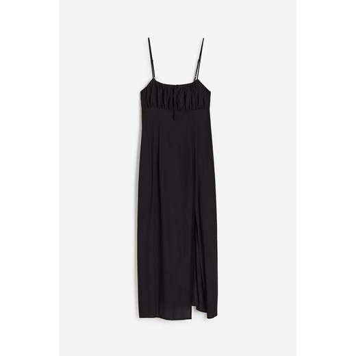 H & M - Sukienka z wiązanym detalem - Czarny H & M XXS H&M