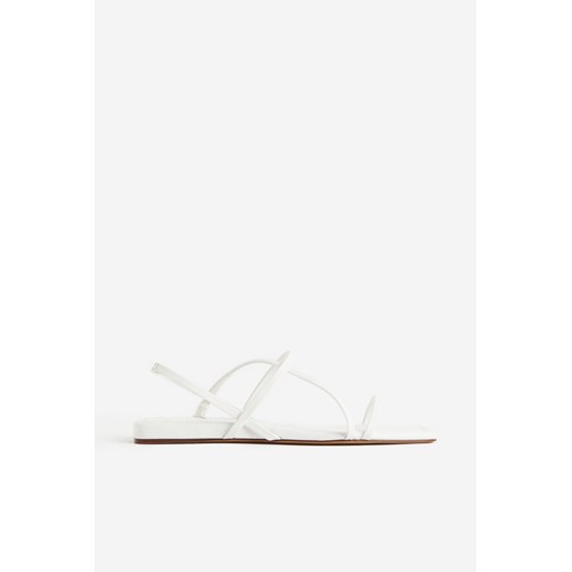 H & M - Sandały - Biały ze sklepu H&M w kategorii Sandały damskie - zdjęcie 172651775