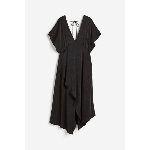 H & M - Sukienka z satynowej krepy - Czarny ze sklepu H&M w kategorii Sukienki - zdjęcie 172651785