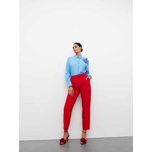 Mohito - Eleganckie spodnie - czerwony ze sklepu Mohito w kategorii Spodnie damskie - zdjęcie 172652629
