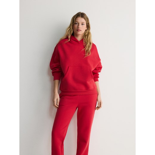 Reserved - Bluza z kapturem - czerwony ze sklepu Reserved w kategorii Bluzy damskie - zdjęcie 172653178