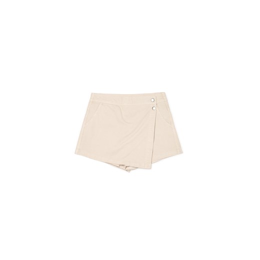 Cropp - Jasne szorty skorts - beżowy ze sklepu Cropp w kategorii Szorty - zdjęcie 172654195