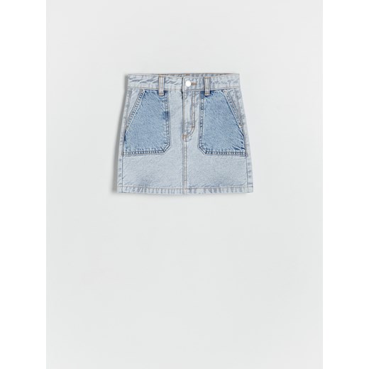 Reserved - Jeansowa spódnica - niebieski ze sklepu Reserved w kategorii Spódnice dziewczęce - zdjęcie 172655005