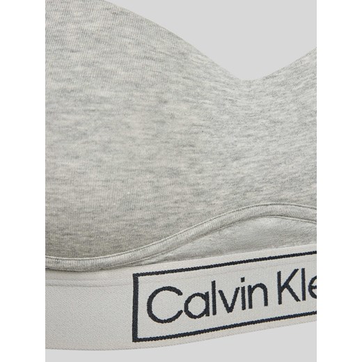Biustonosz z detalami z logo i zapięciem na haftkę Calvin Klein Underwear M okazyjna cena Peek&Cloppenburg 