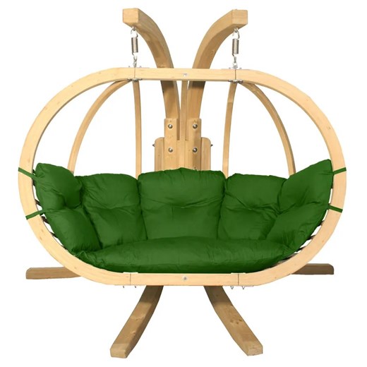Zielony fotel kula do ogrodu - Parys 3X ze sklepu Edinos.pl w kategorii Fotele wiszące - zdjęcie 172661155