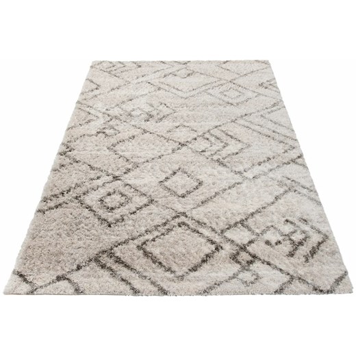Wzorzysty jasnoszary dywan w stylu skandynawskim - Undo 6X ze sklepu Edinos.pl w kategorii Dywany - zdjęcie 172661505