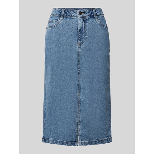 Spódnica jeansowa o długości do kolan z wpuszczanymi kieszeniami model ‘Barbeth’ ze sklepu Peek&Cloppenburg  w kategorii Spódnice - zdjęcie 172662466