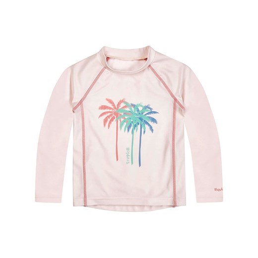 Playshoes Koszulka kąpielowa &quot;Palms&quot; w kolorze jasnoróżowym ze sklepu Limango Polska w kategorii Bluzki dziewczęce - zdjęcie 172662887