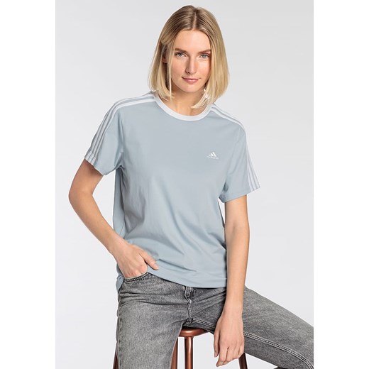 adidas Koszulka w kolorze błękitnym ze sklepu Limango Polska w kategorii Bluzki damskie - zdjęcie 172662916