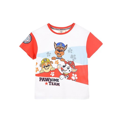 Paw Patrol Koszulka &quot;Paw Patrol&quot; w kolorze biało-czerwonym ze sklepu Limango Polska w kategorii T-shirty chłopięce - zdjęcie 172663149
