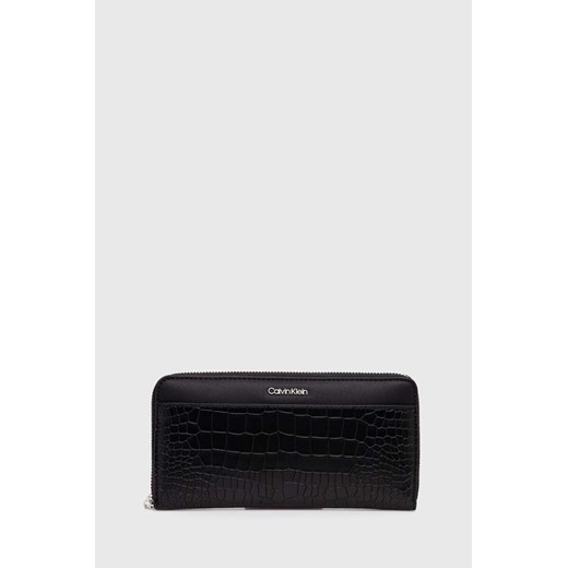 Calvin Klein portfel damski kolor czarny K60K612356 ze sklepu ANSWEAR.com w kategorii Portfele damskie - zdjęcie 172666029