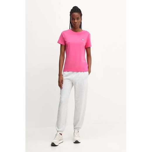Guess t-shirt COLETTE damski kolor różowy V4YI09 J1314 Guess XL ANSWEAR.com