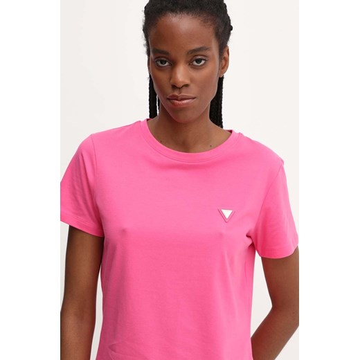 Guess t-shirt COLETTE damski kolor różowy V4YI09 J1314 Guess XS ANSWEAR.com
