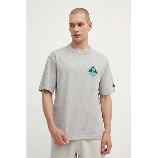 Reebok Classic t-shirt bawełniany Basketball męski kolor szary z nadrukiem 100075810 ze sklepu ANSWEAR.com w kategorii T-shirty męskie - zdjęcie 172666477