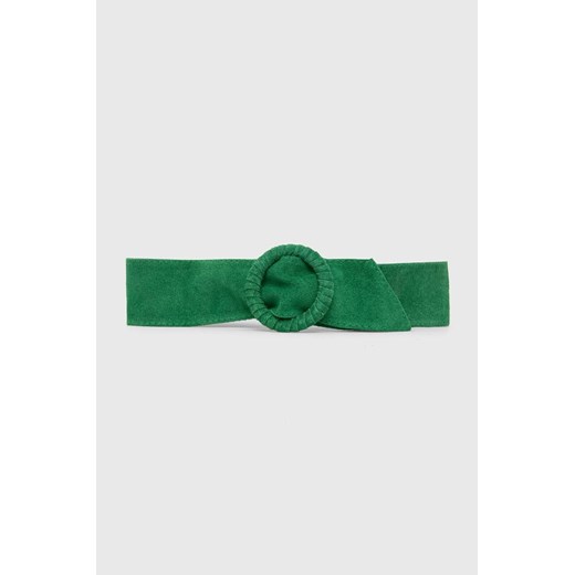 Answear Lab pasek zamszowy kolor zielony ze sklepu ANSWEAR.com w kategorii Paski damskie - zdjęcie 172666689