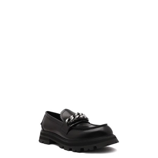 Alexander McQueen Skórzane mokasyny 43 Gomez Fashion Store okazja