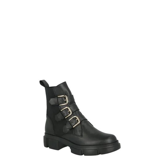 Pollini Skórzane botki VELAR45 40 okazyjna cena Gomez Fashion Store