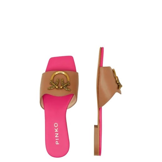 Pinko Skórzane klapki MARLI 01 CALF Pinko 38 promocyjna cena Gomez Fashion Store
