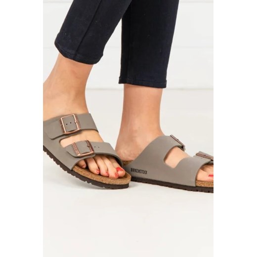 Birkenstock Klapki Arizona | narrow fit | z dodatkiem skóry 39 Gomez Fashion Store