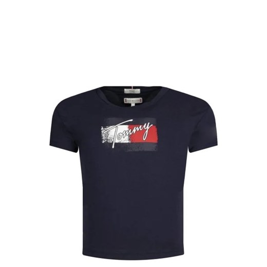 Tommy Hilfiger T-shirt | Regular Fit ze sklepu Gomez Fashion Store w kategorii Bluzki dziewczęce - zdjęcie 172711218