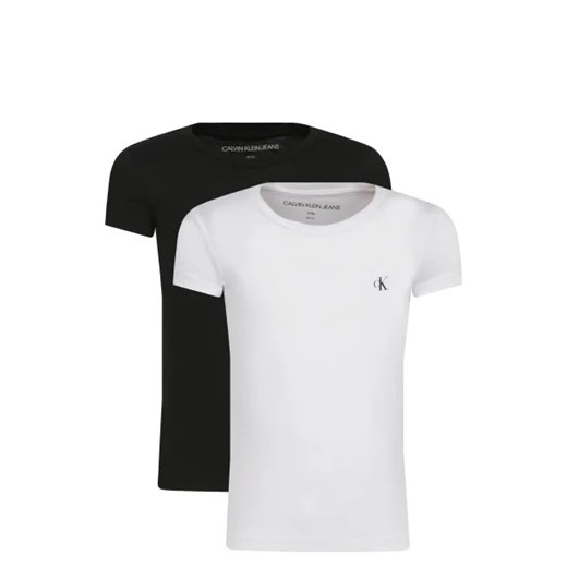 CALVIN KLEIN JEANS T-shirt 2-pack | Slim Fit ze sklepu Gomez Fashion Store w kategorii Bluzki dziewczęce - zdjęcie 172711368