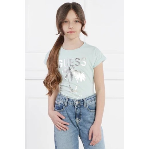 Guess T-shirt | Regular Fit ze sklepu Gomez Fashion Store w kategorii Bluzki dziewczęce - zdjęcie 172712557