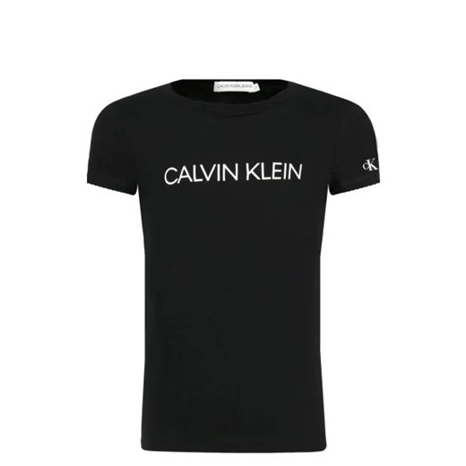 CALVIN KLEIN JEANS T-shirt INSTITUTIONAL | Slim Fit ze sklepu Gomez Fashion Store w kategorii Bluzki dziewczęce - zdjęcie 172713999