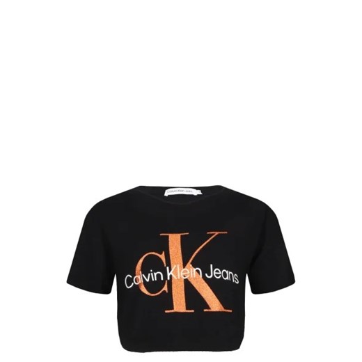 CALVIN KLEIN JEANS T-shirt | Cropped Fit ze sklepu Gomez Fashion Store w kategorii Bluzki dziewczęce - zdjęcie 172718575